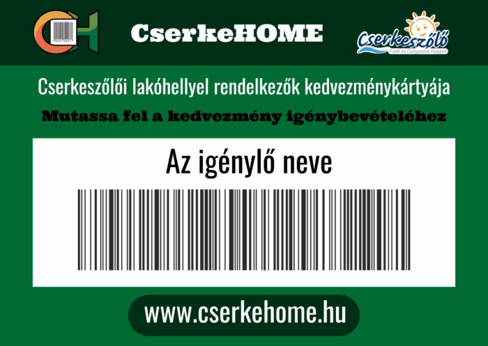 CserkeHOME kártya